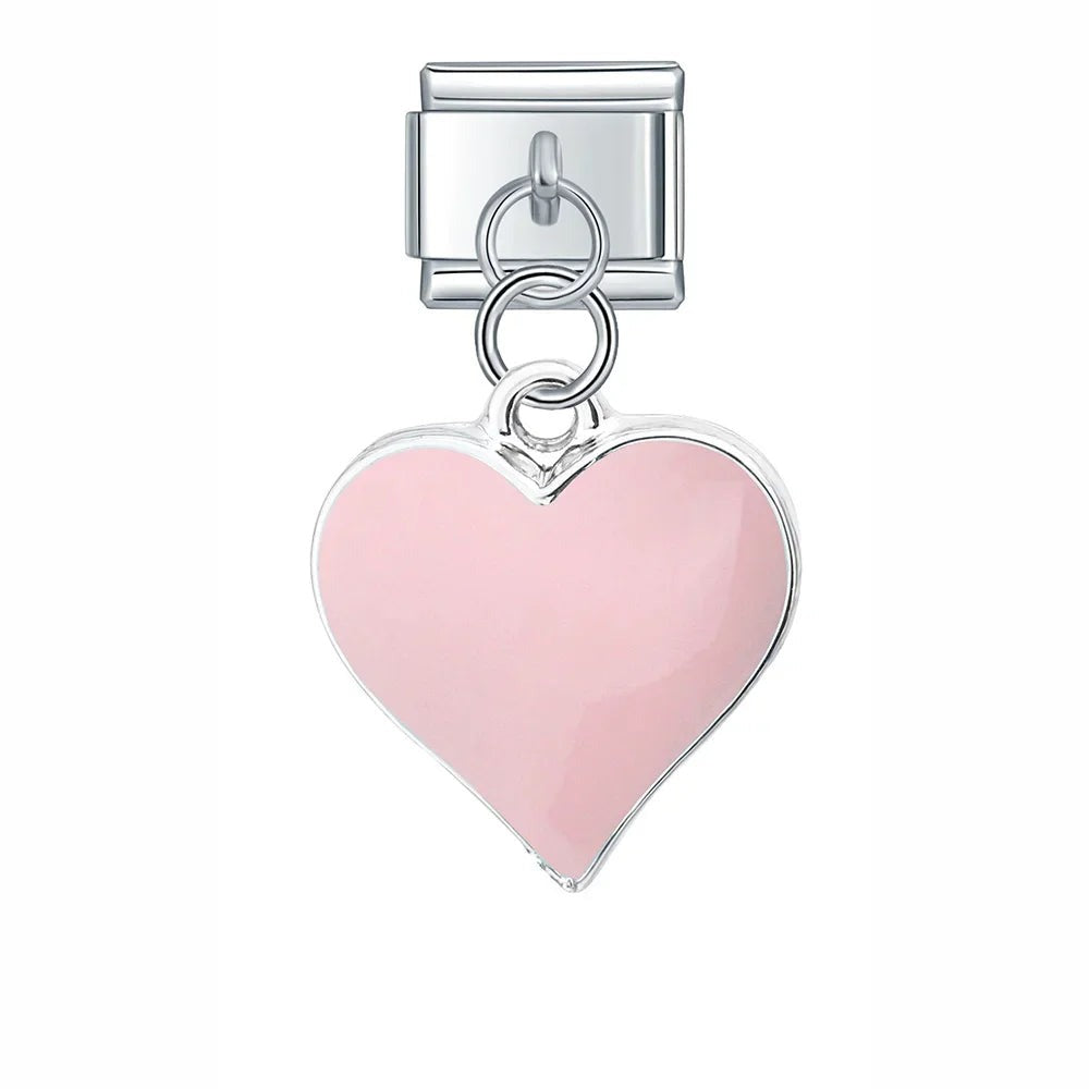 Silver Heart Charms Collection